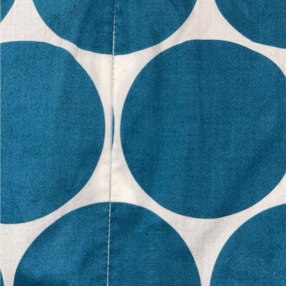 J Peterman RETRO Polka Dot Pencil Dress Women's Size 4 Lined Teal/White Preppy - Picture 5 of 9